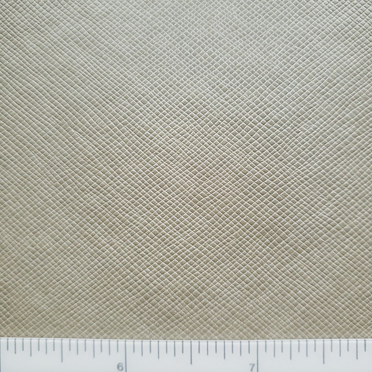 Light Platinum Saffiano Style Faux Leather