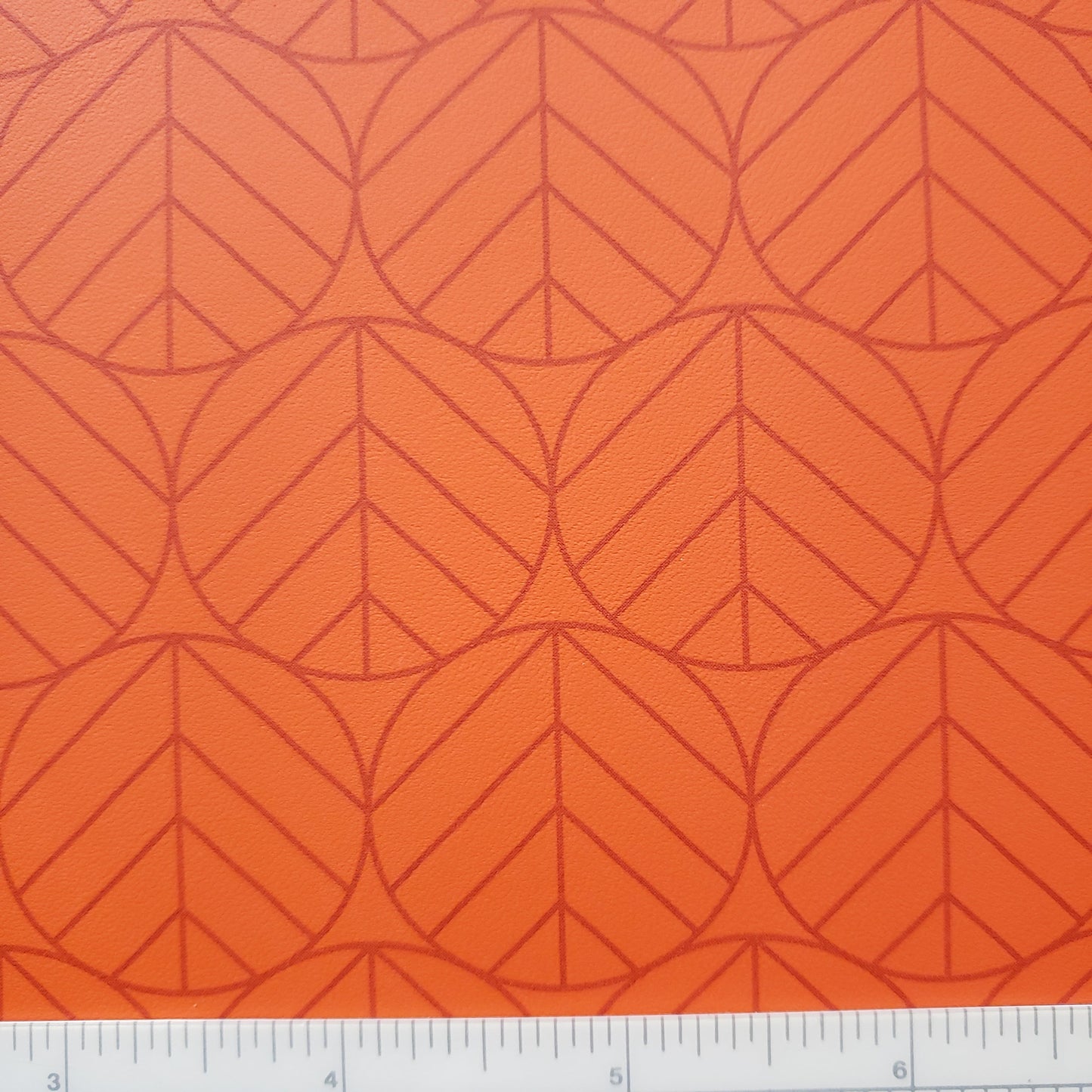 Leaves of Orange Patterned Vinyl