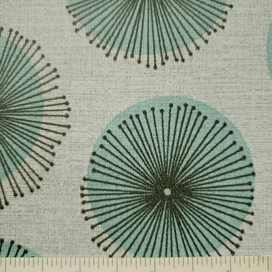 Petal Dots in Aqua Patterned Vinyl