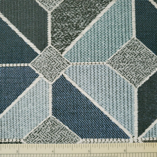Ceramic Tiles in Blues Patterned Vinyl