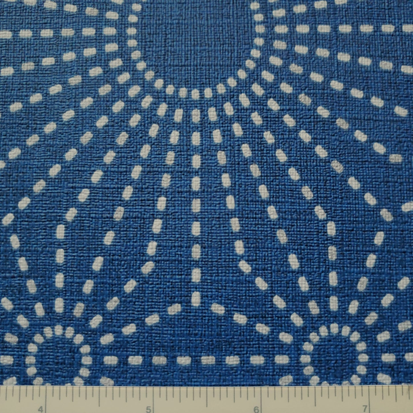 Indigo Stitched Stars Patterned Vinyl