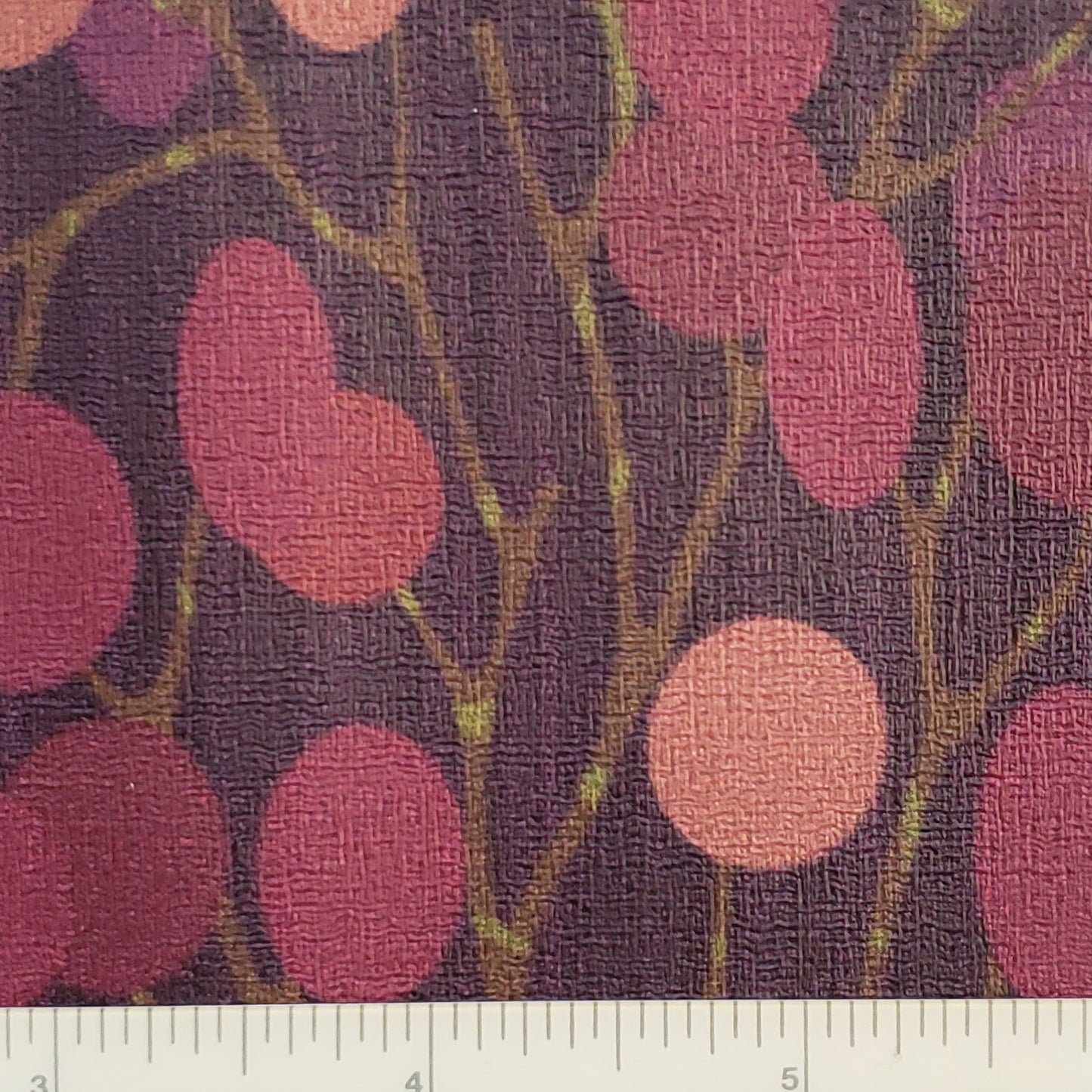 Berry Pussywillows Patterned Vinyl