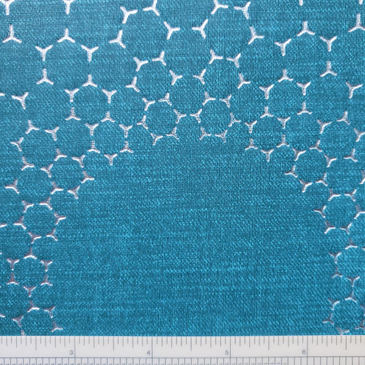 Radiant Hexies on Teal Patterned Vinyl