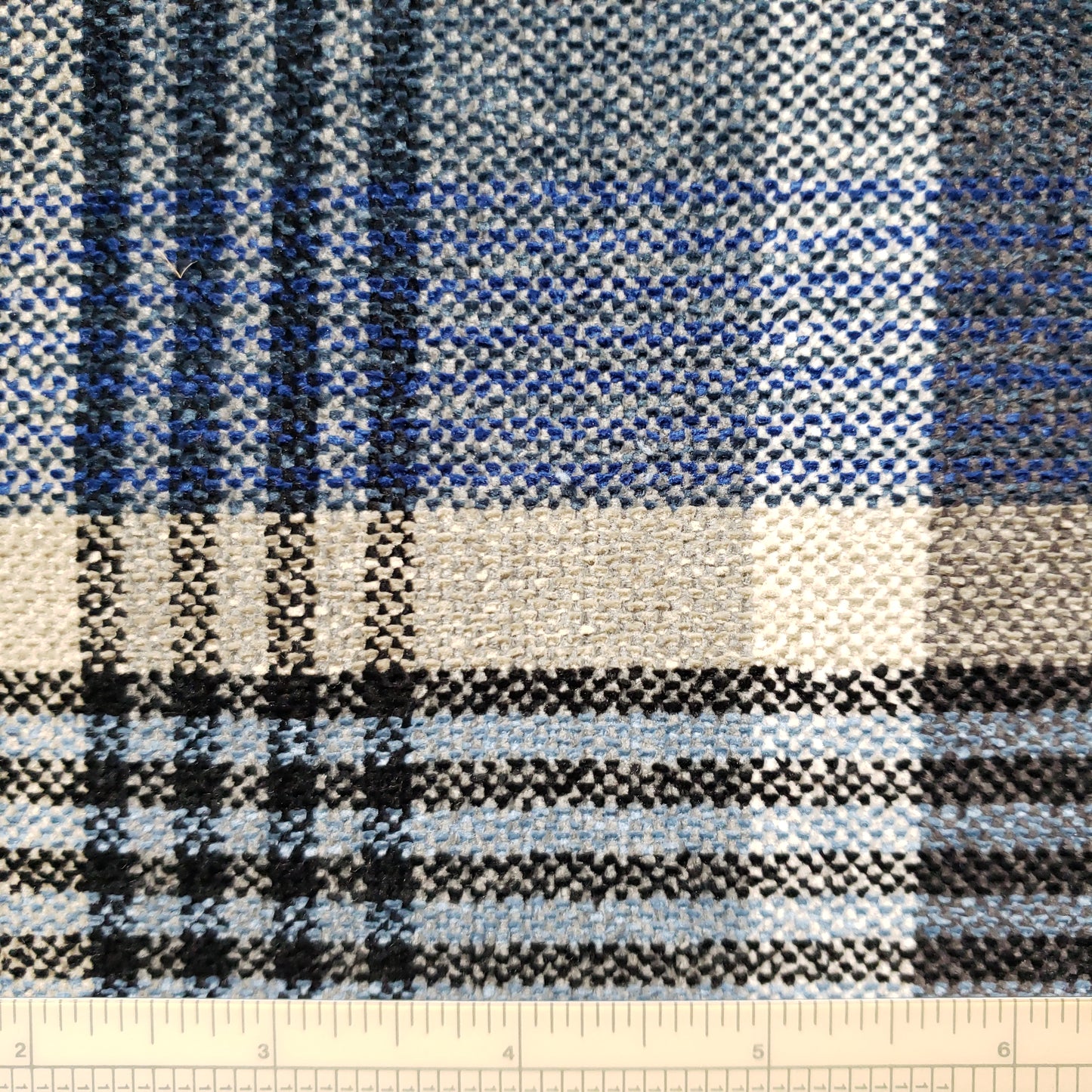 Blue Tartan Fabric