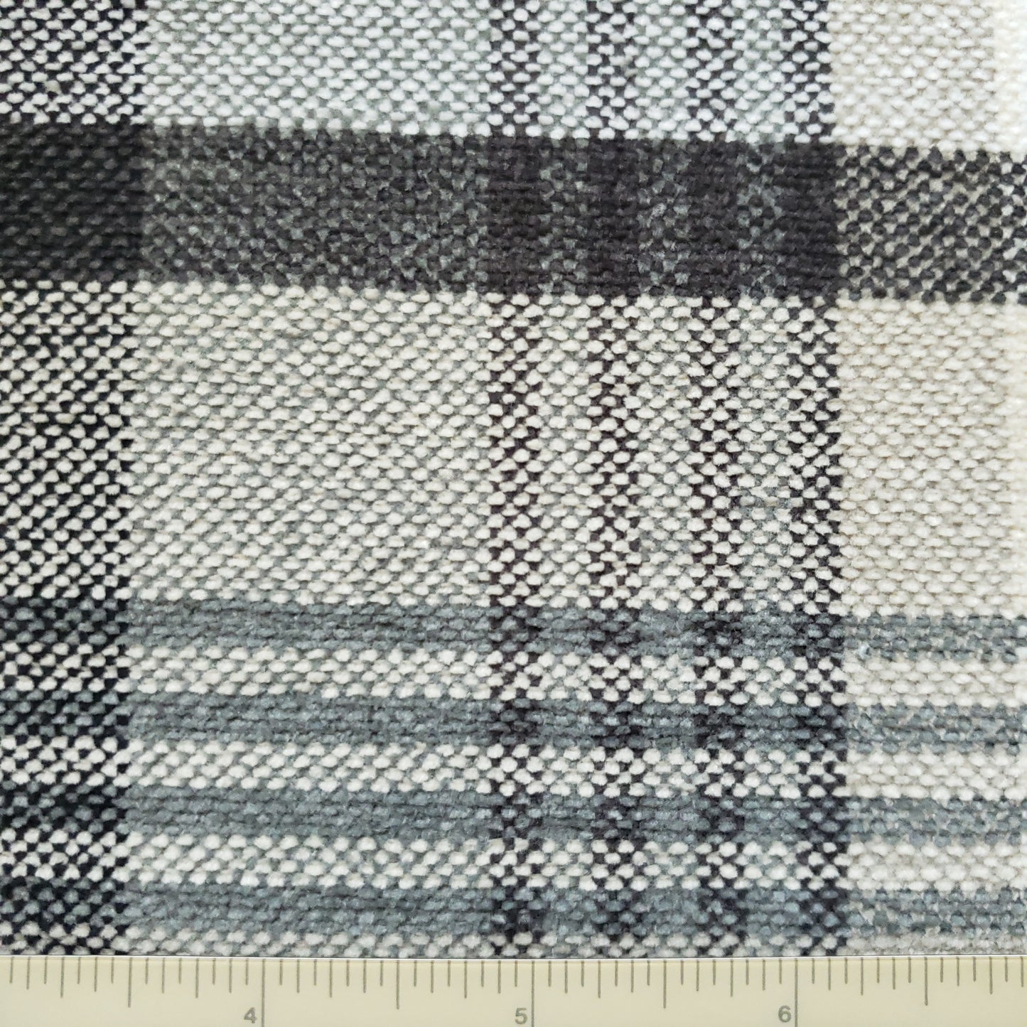 Gray Tartan Fabric