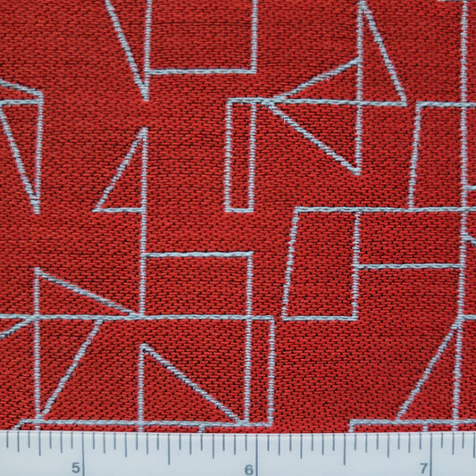 Hypotenuse in Tomato Fabric