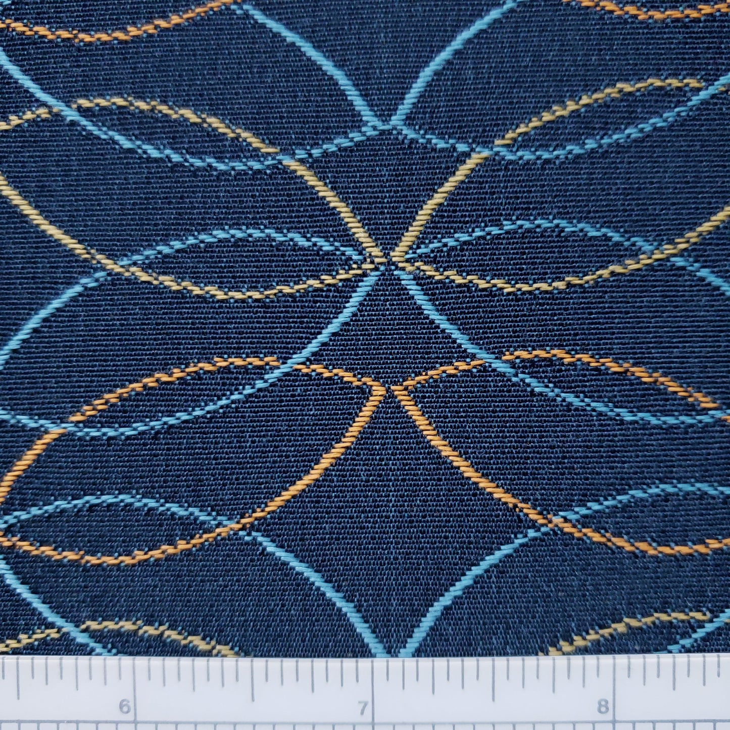 Cat's Eye Glasses in Denim Fabric