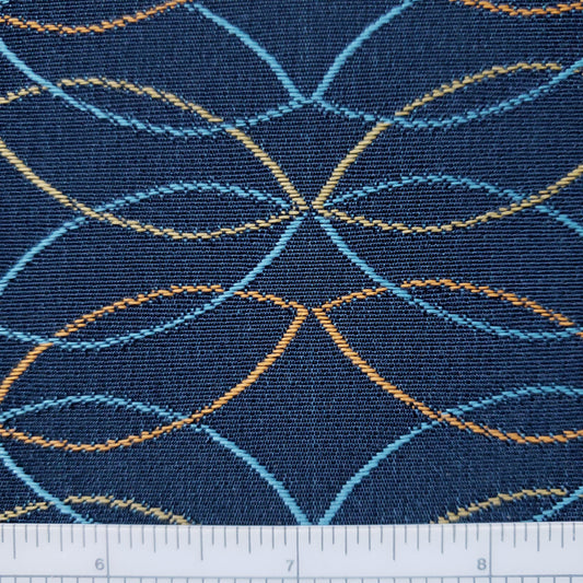 Cat's Eye Glasses in Denim Fabric