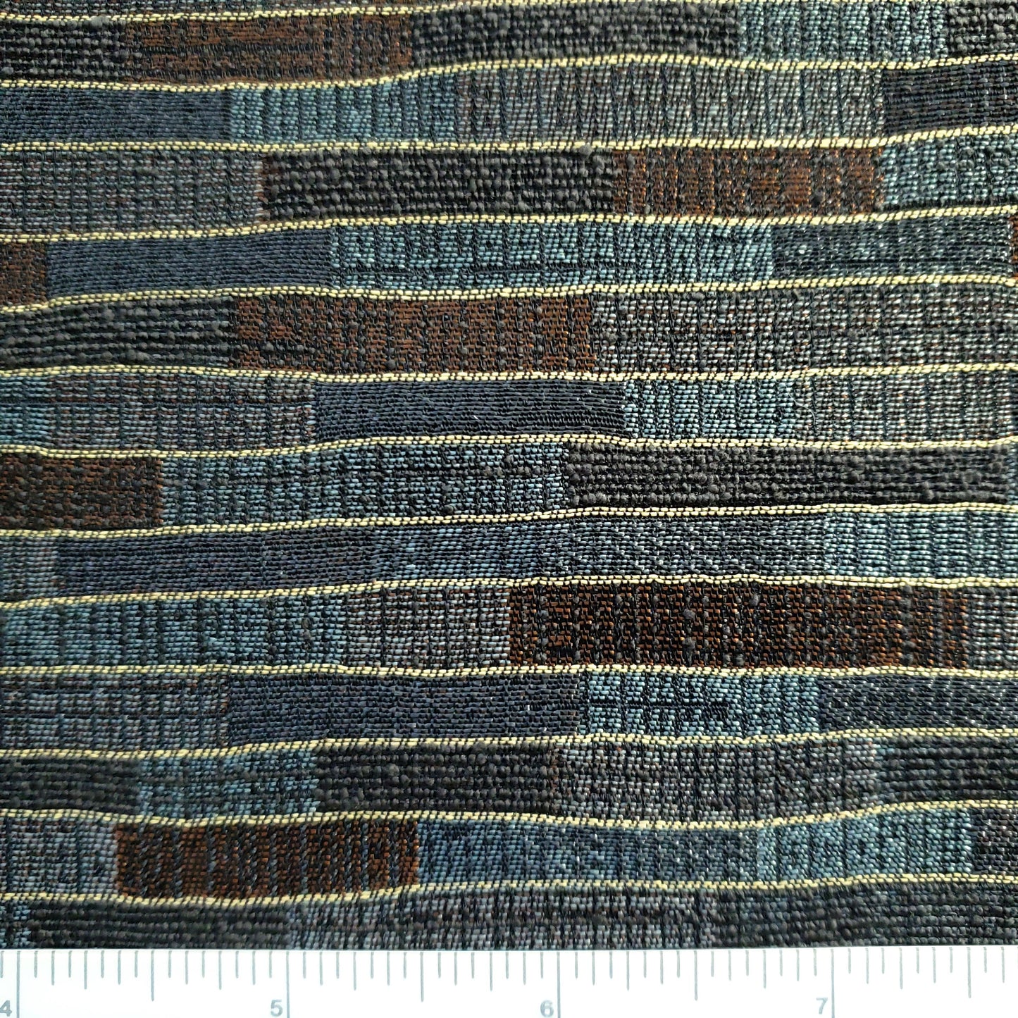 Rusty Gray Stripes Fabric