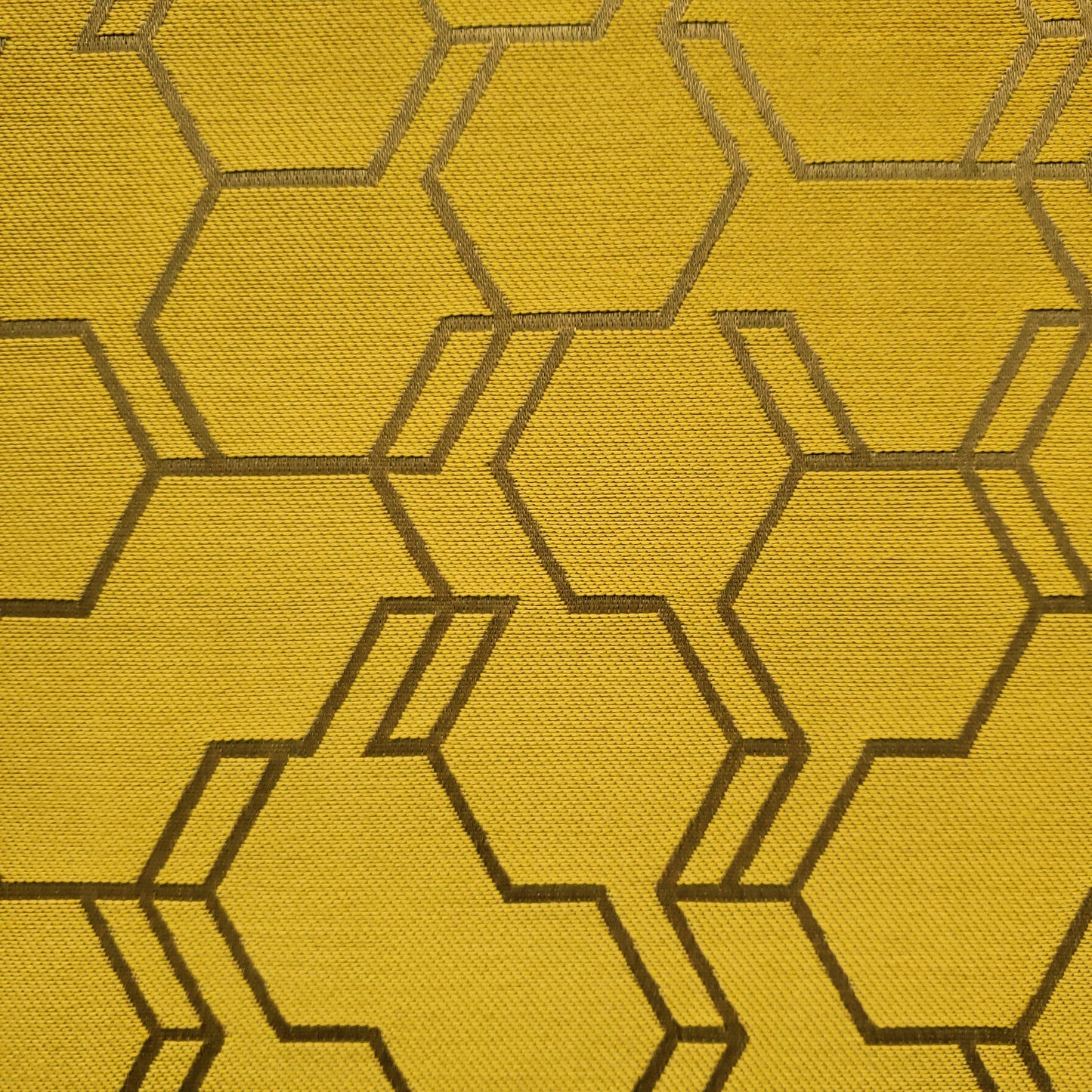 Hexies in Lemon Fabric