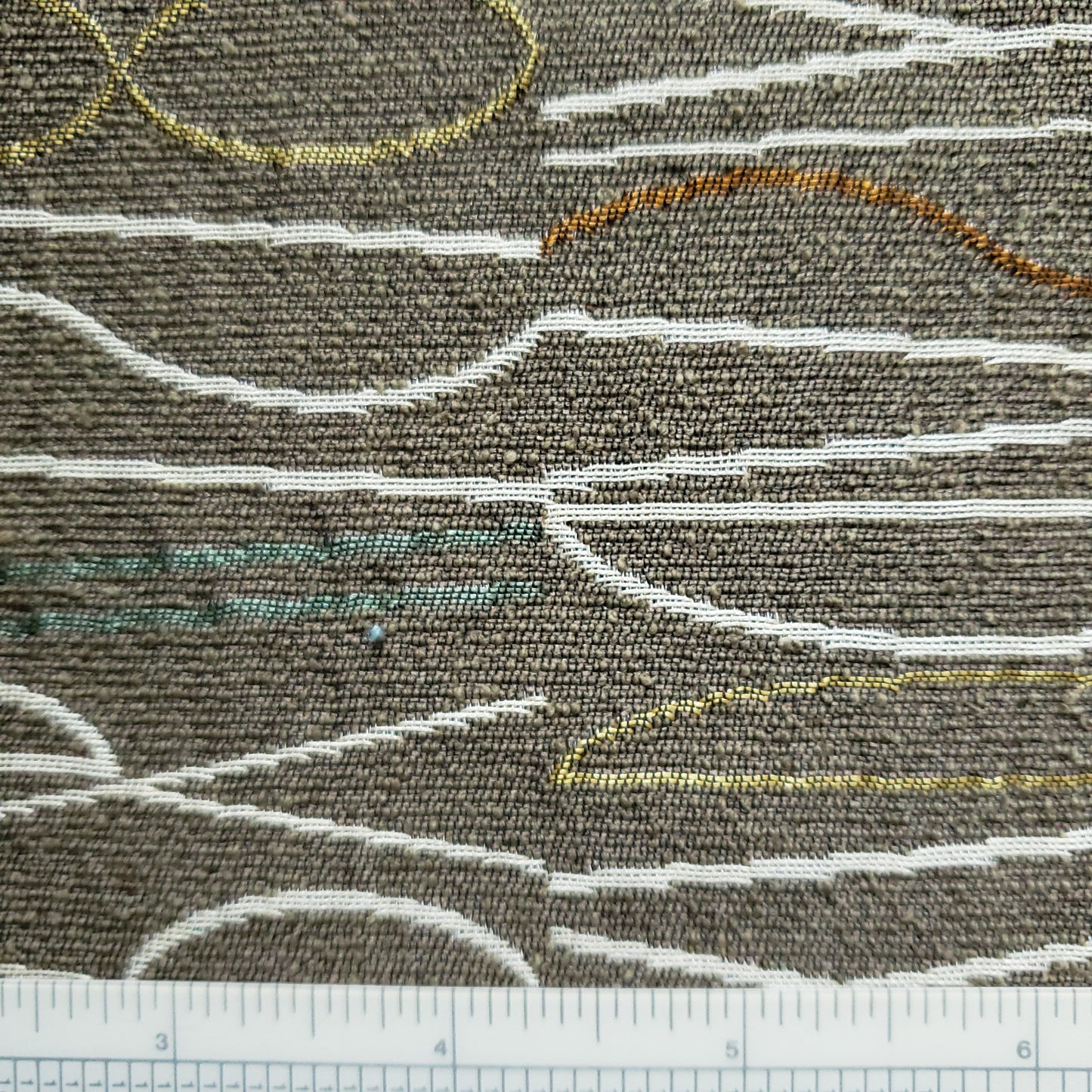 Train Timetable Light Taupe Fabric