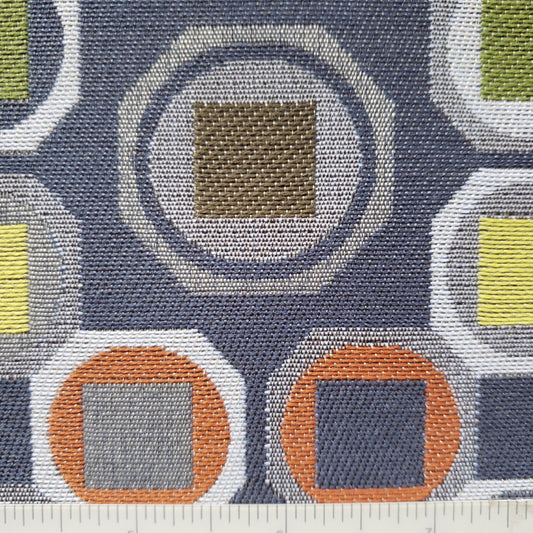 Octagon Tiles on Gray Fabric