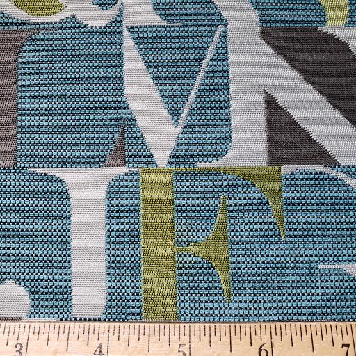 L, Oh, No, No, P in Turquoise Fabric