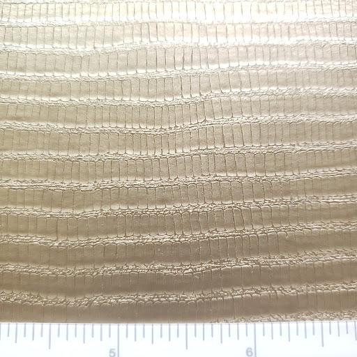 Linear Lizard Gold Faux Leather