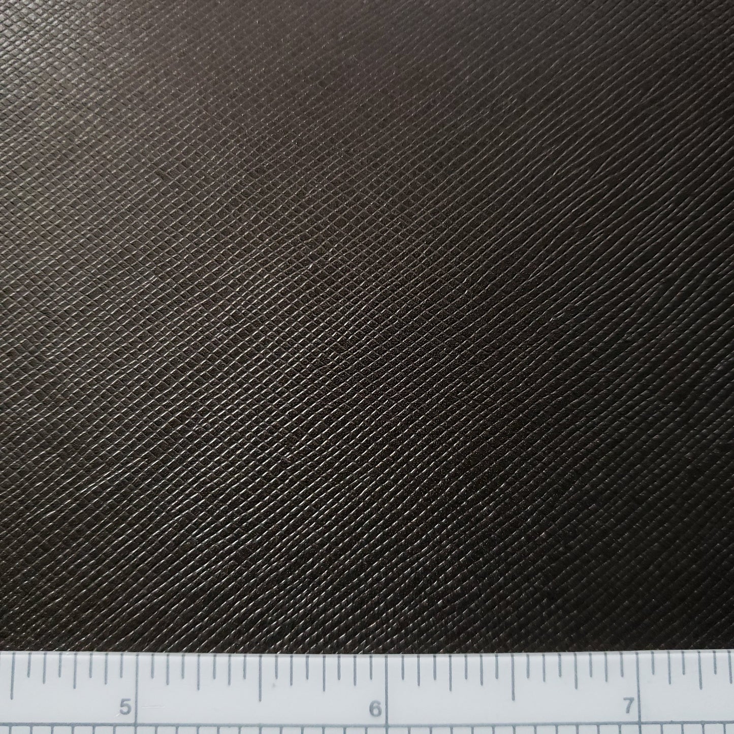 Root Brown Saffiano Style Faux Leather