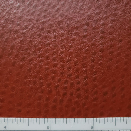 Emu Grain Ruby Faux Leather