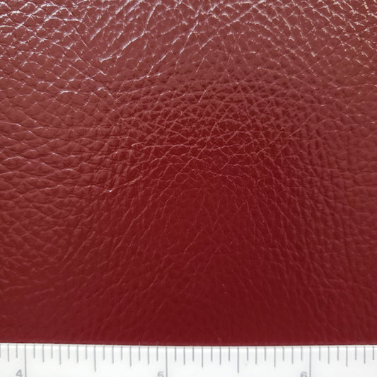 Burgundy Gloss Microfiber Faux Leather