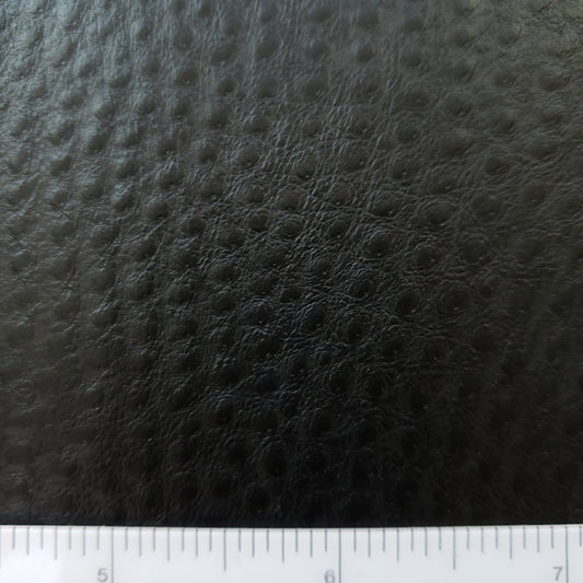 Midnight Emu Grain Faux Leather
