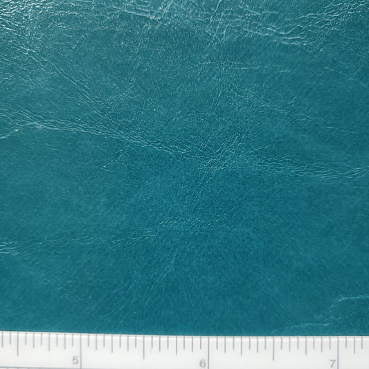 Cerulean Glazed Faux Leather