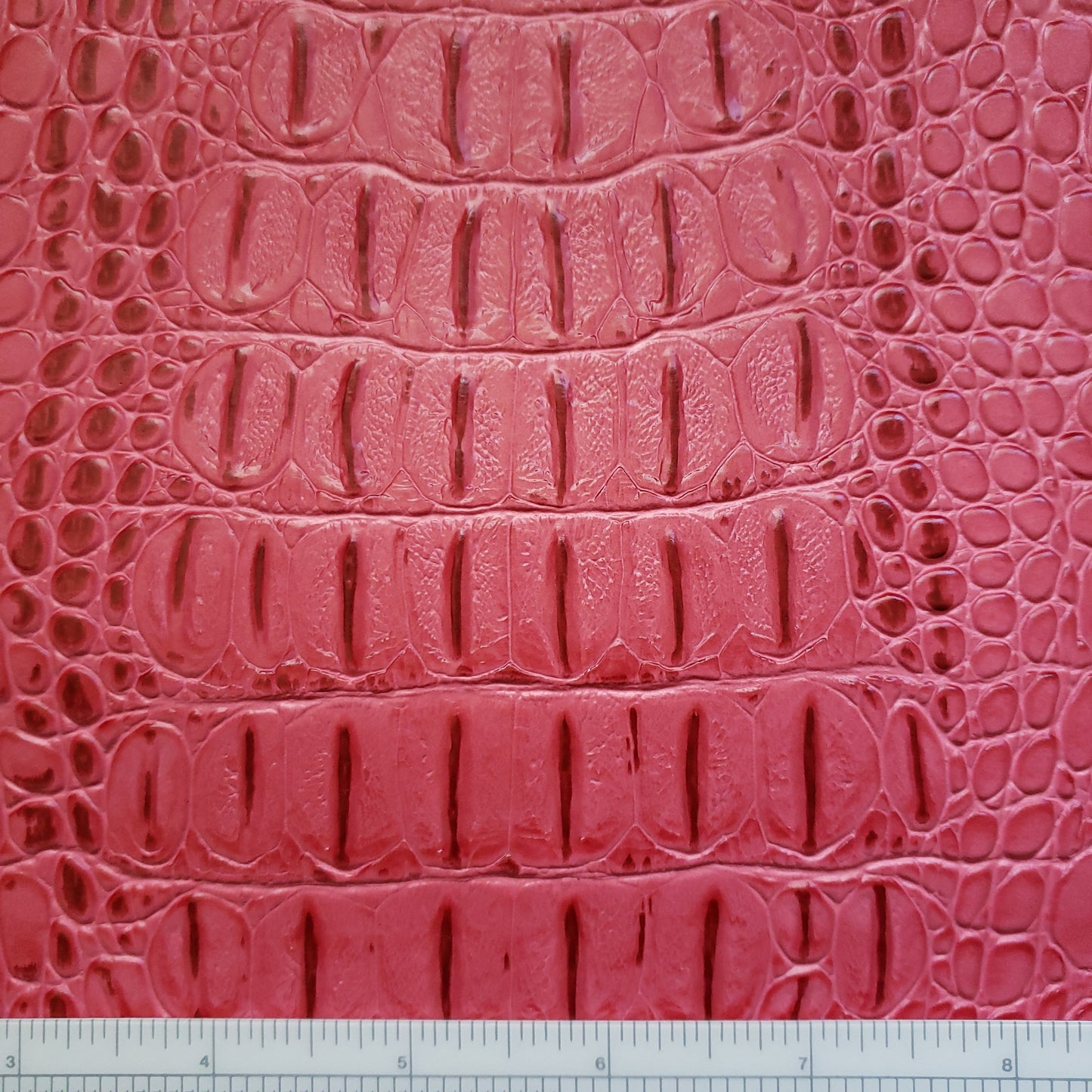 Flamingo Croc Faux Leather