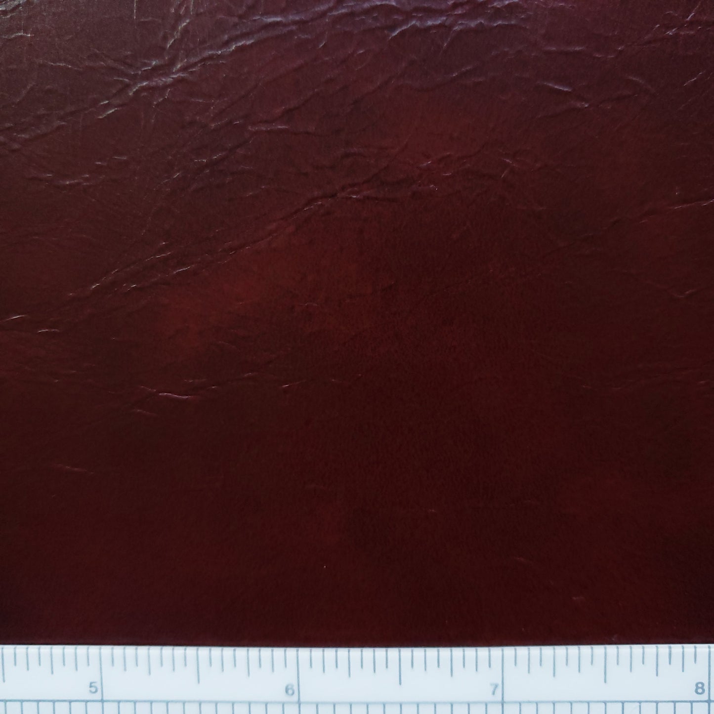 Ox Blood Gloss Microfiber Faux Leather