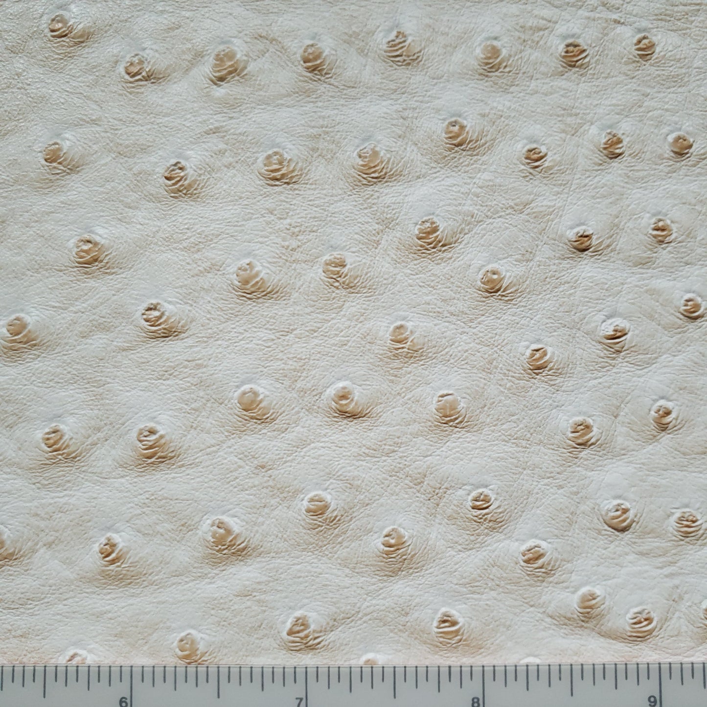 Cream in my Coffee Ostrich Faux Leather