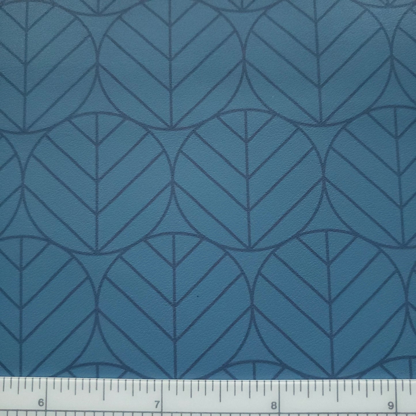 Leaves of Cadet Blue Patterned Vinyl