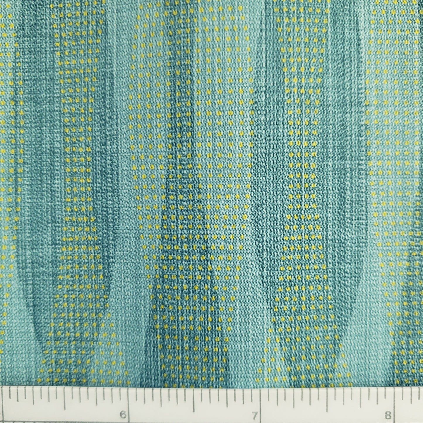 Waving Ribbons in Aqua Patterned Vinyl