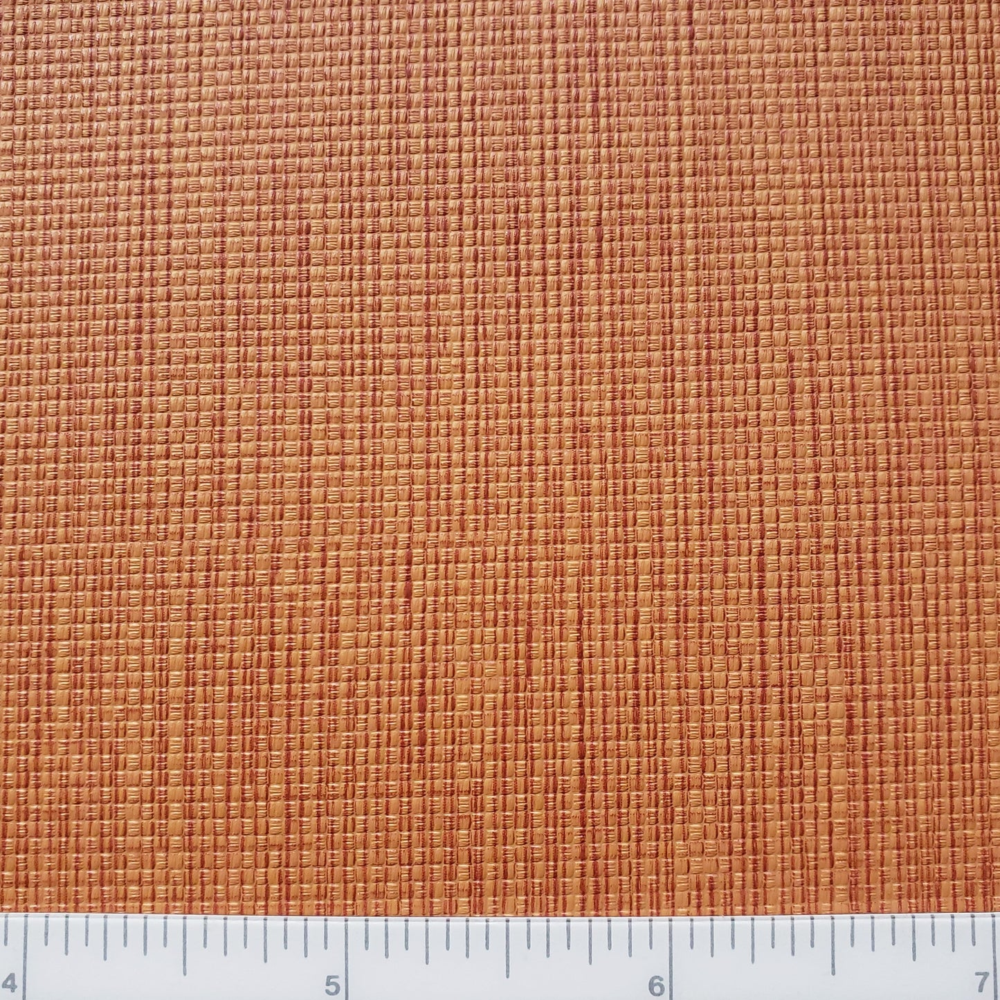 Tangerine Woven Textured Vinyl