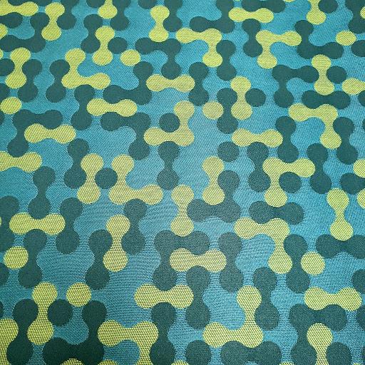 Peacock interlocking Fabric