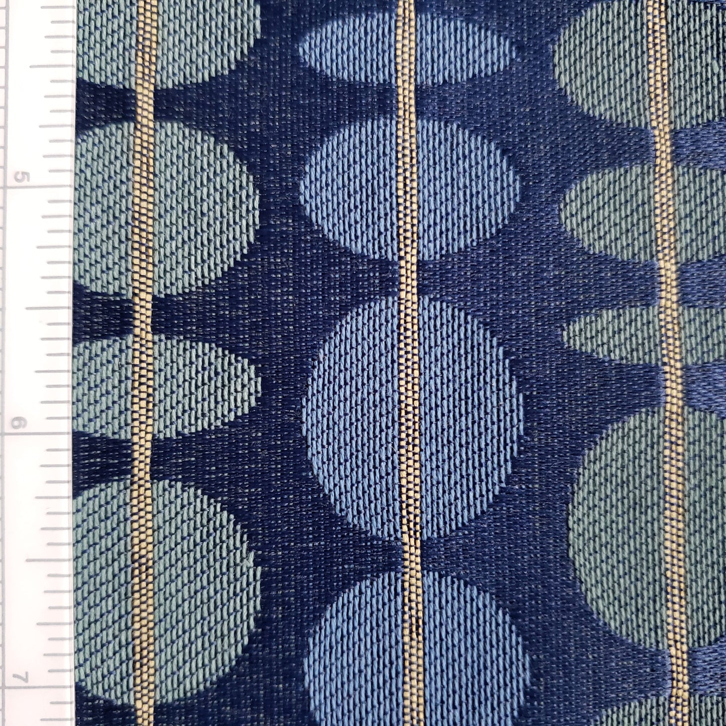 Rain Chain in Blue Fabric