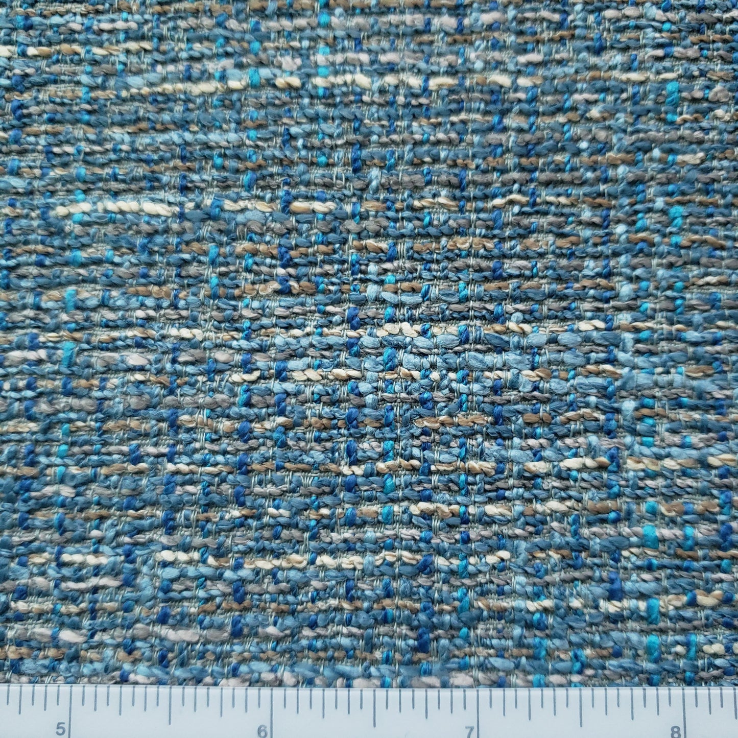 Spring Rain Tweedy Fabric
