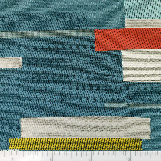 Color Block in Aqua Fabric