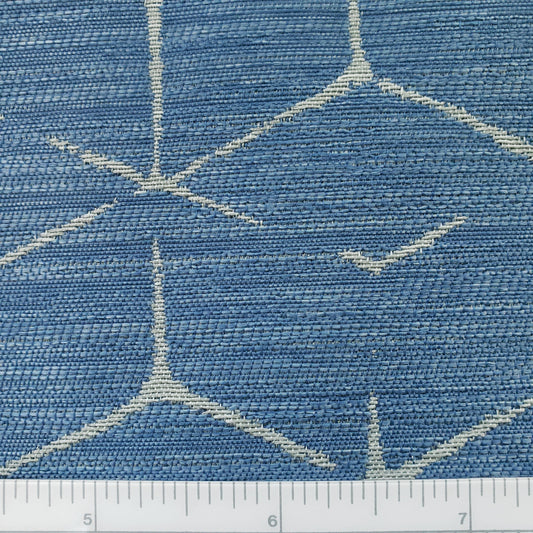 Vanishing Hexies Denim Fabric