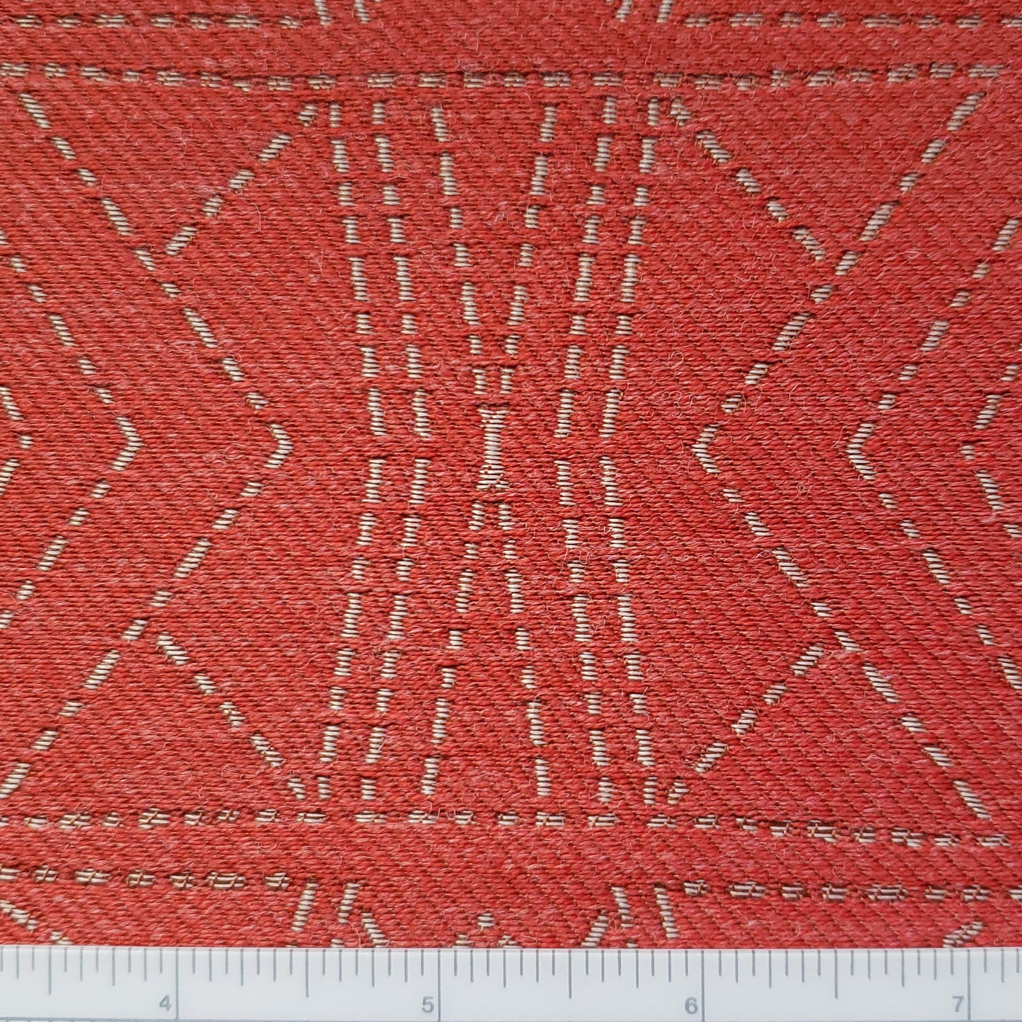 Carmine Starburst Fabric