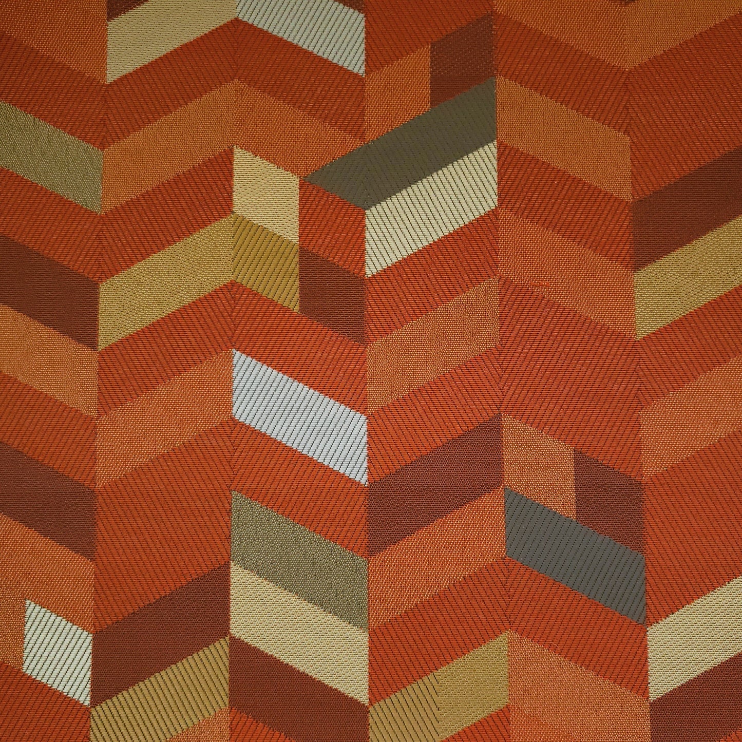 Orange Chevron Fabric