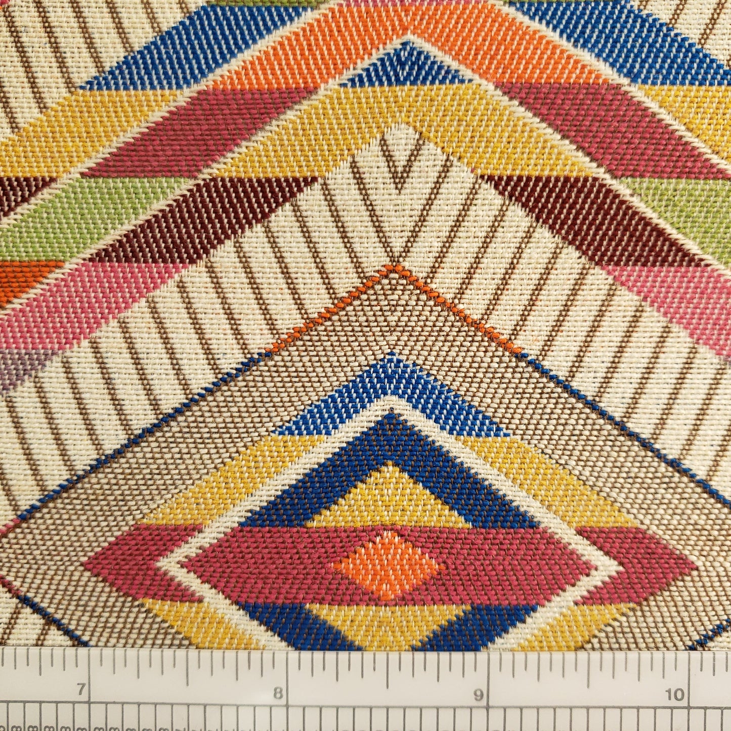 Melon Diamond Eye Fabric