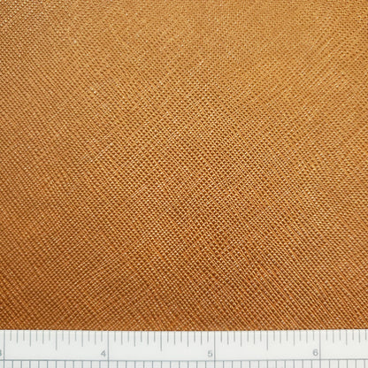 Copper Crosshatch Faux Leather