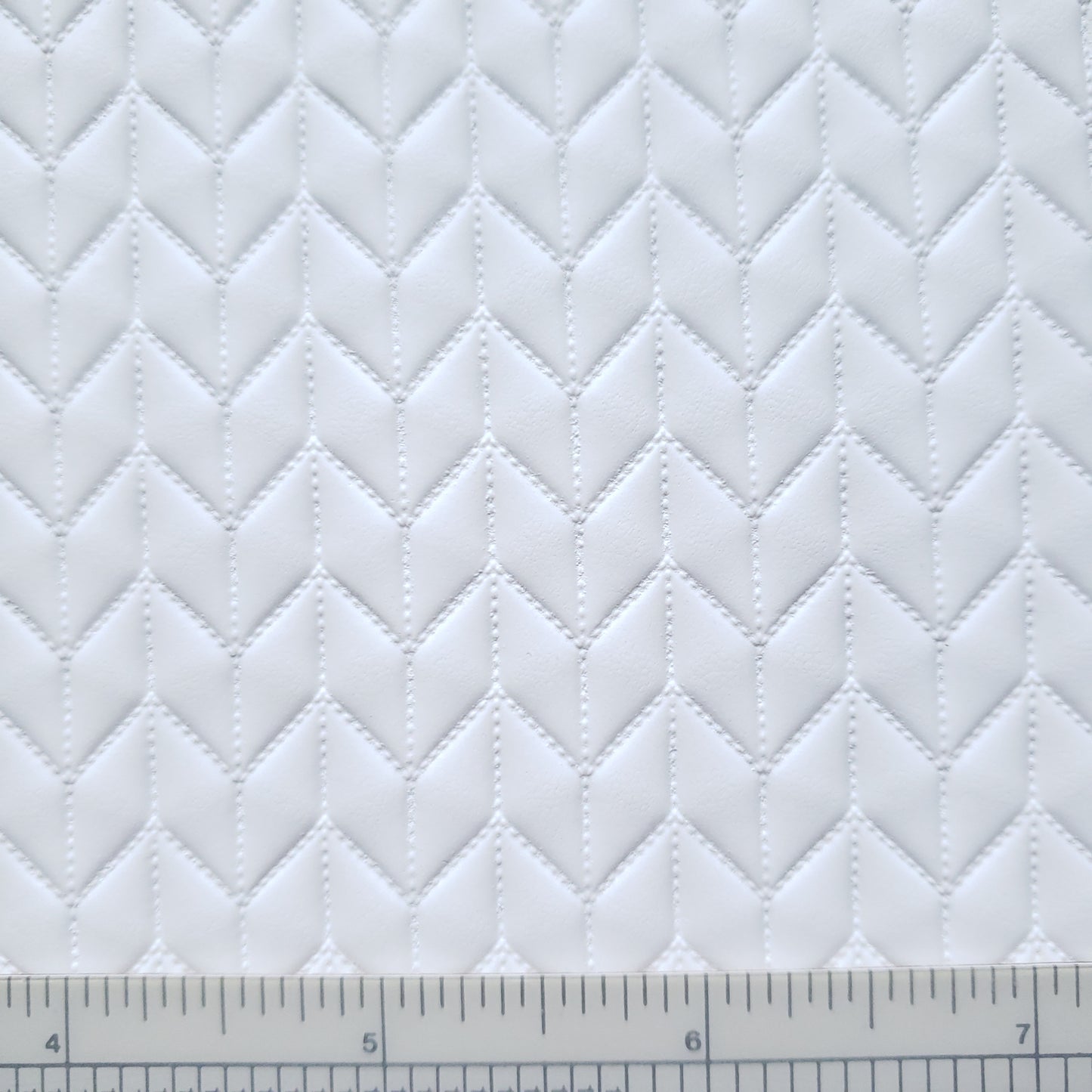 White Chevrons Textured Vinyl