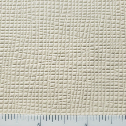 Cream Puff Gridded Textured Vinyl