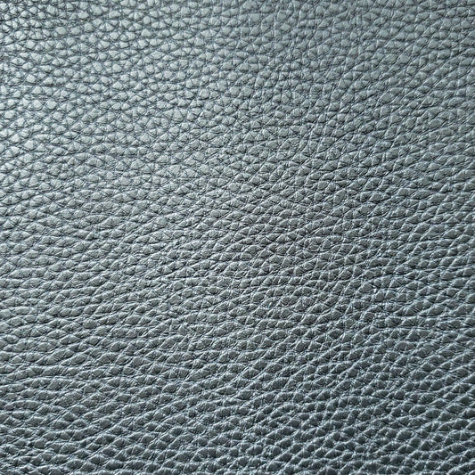 Polished Pewter Faux Leather