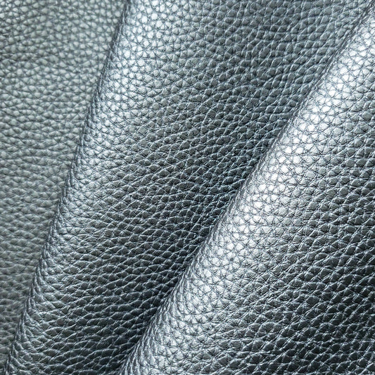 Polished Pewter Faux Leather