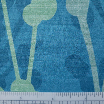 Bubble Vine in Lagoon Patterned Vinyl