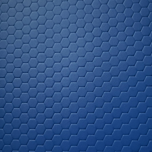 Cobalt Honeycomb Textured Vinyl