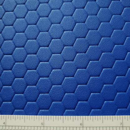 Cobalt Honeycomb Textured Vinyl