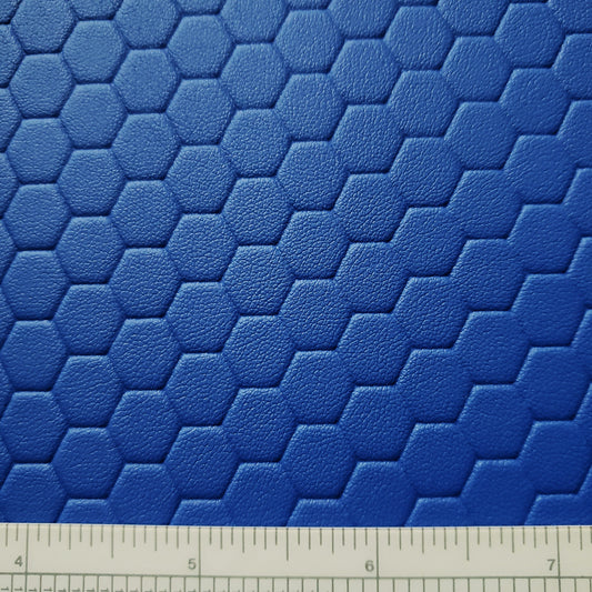 Cobalt Honeycomb Textured Vinyl