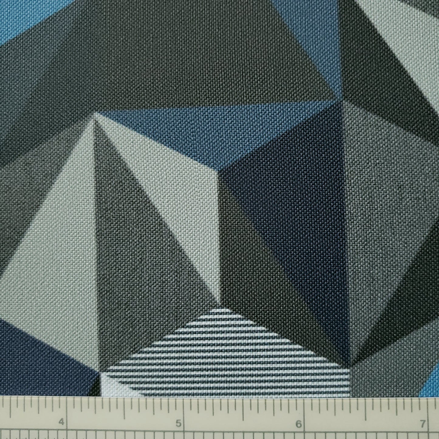 Blue Polygonal Patterned Vinyl