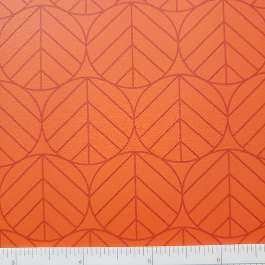 Leaves of Orange Patterned Vinyl