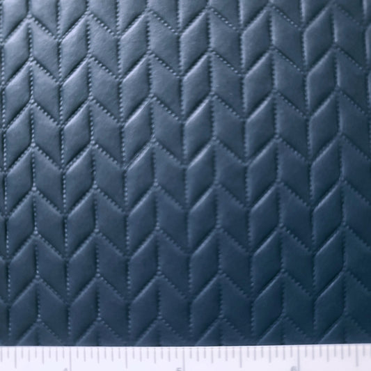 Naval Chevron Texture Blue Vinyl