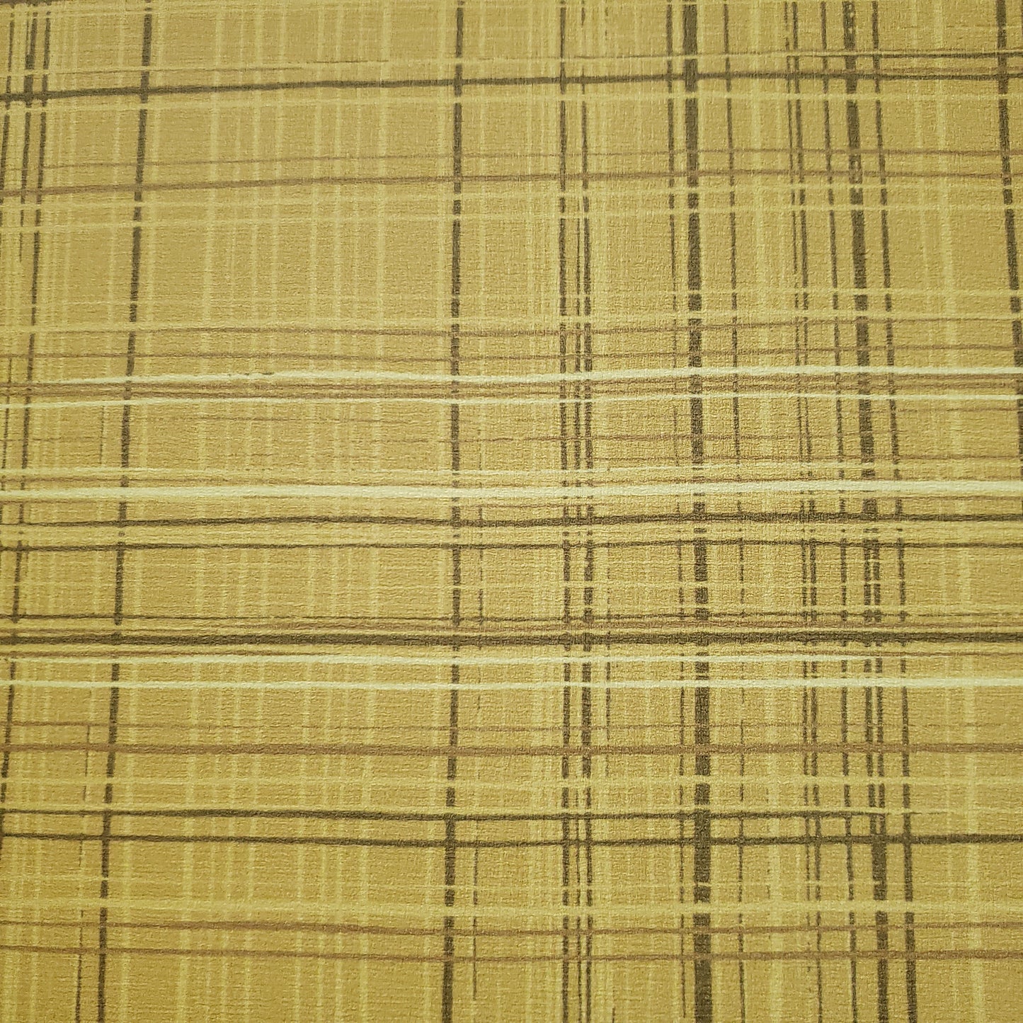 Tumeric Plaid Patterned Vinyl